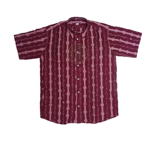 Odisha Sambalpuri cotton ikat handloom shirt for men – travel and daily wear