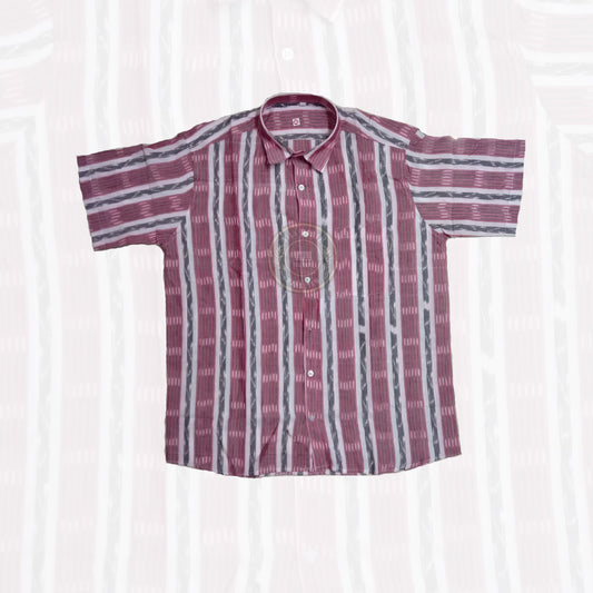 Order Odisha handloom sambalpuri ikat pure cotton casual shirt for men – ideal for travel and daily wear