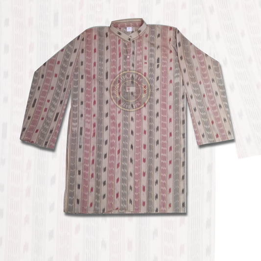 Men’s Odisha Sambalpuri cotton handloom kurta for party and casual use