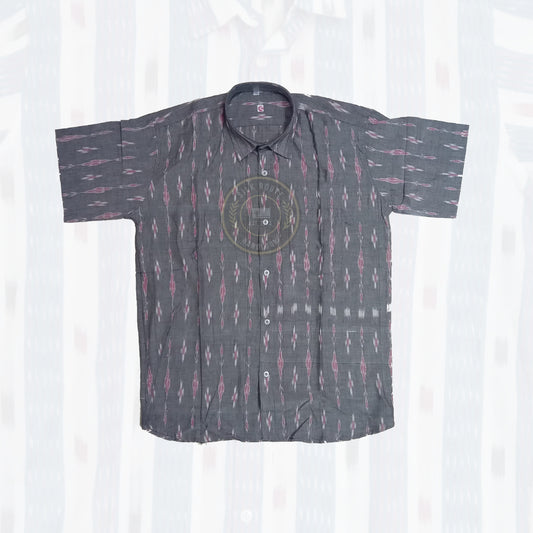 Men’s Odisha Sambalpuri handloom cotton ikat shirt for daily wear