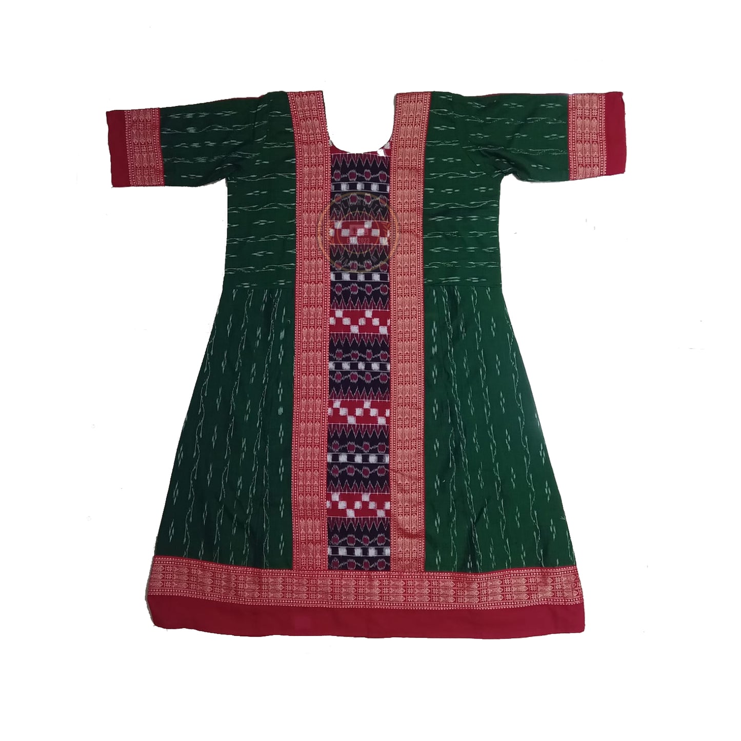 Odisha handloom Sambalpuri cotton long kurti for women for puja and traditional functions at best price