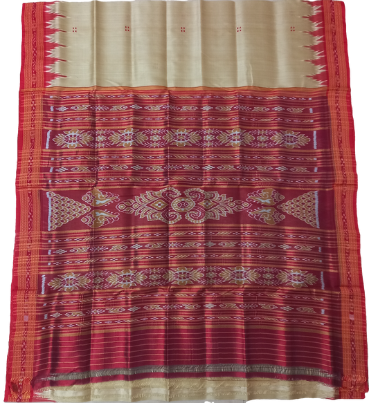 Nuapatna Motif Odisha handloom National awardee weaver khandua silk saree