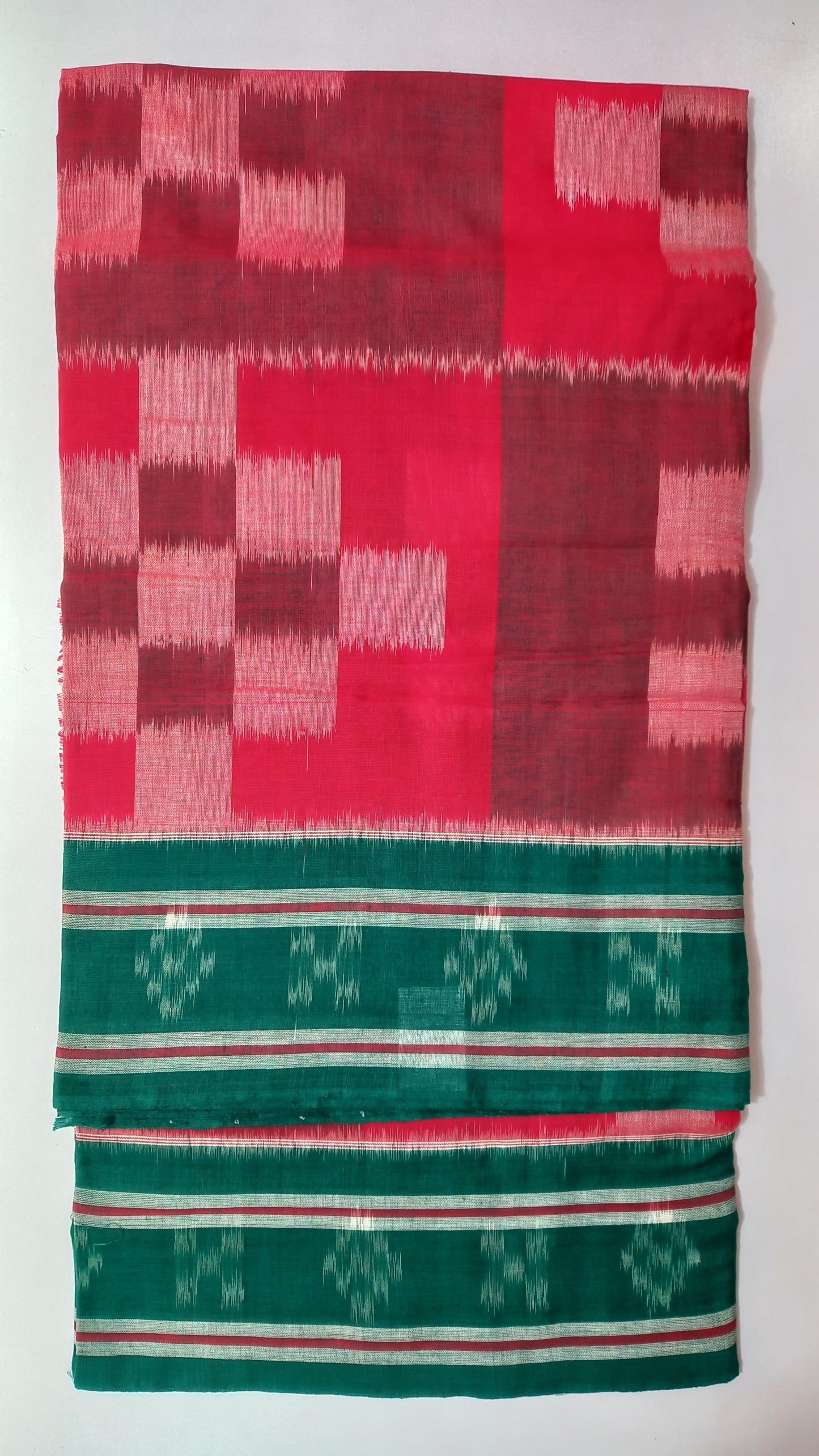 Buy Odisha maniabandha pure cotton handloom flower design ikat saree