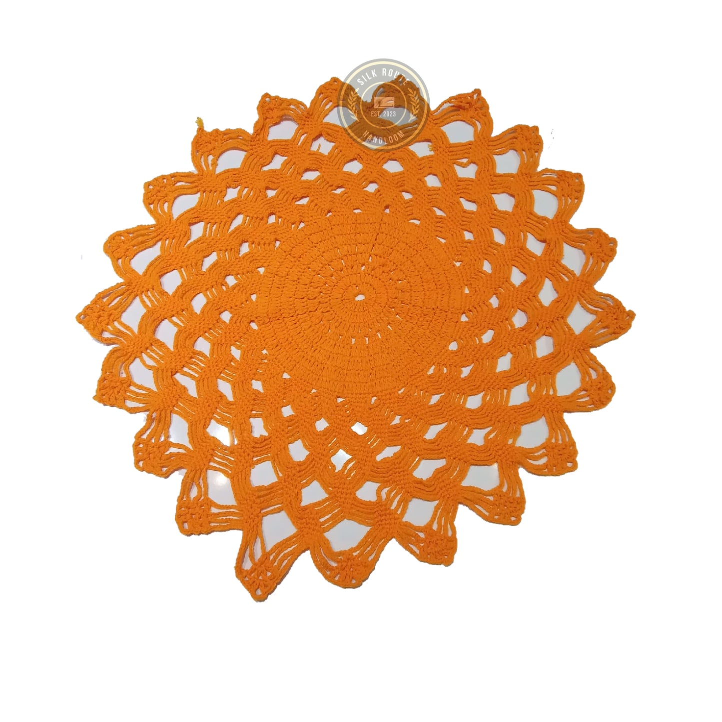 Handcrafted Crochet Lace Cover for Puja Thali and Fruit Basket Decor