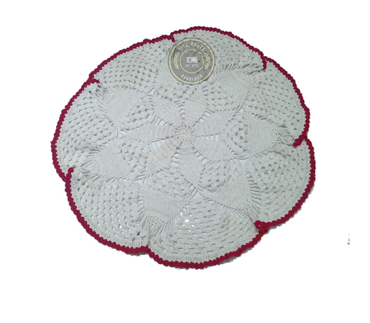 Decorative Handmade Crochet Puja Thali and Fruit Basket Cover
