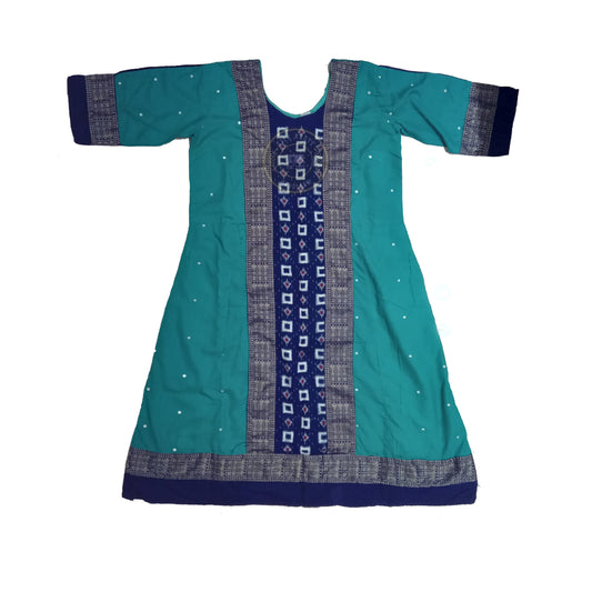 Odisha cotton Sambalpuri handloom anarkali long kurti for girl at cheap price