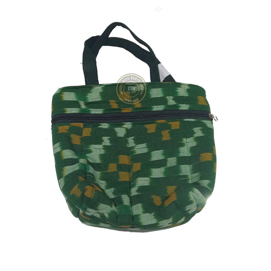 Odisha Sambalpuri handloom cotton ikat purse bag for women, ideal for office and casual travel