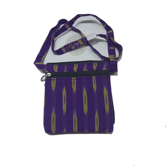 Pure cotton Odisha sambalpuri handloom shoulder bag for travel and daily use