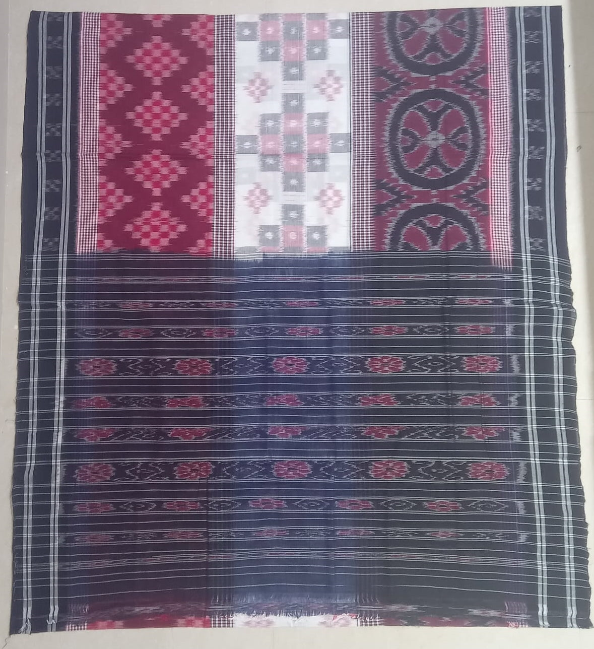Odisha Handloom ikkat cotton saree from maniabandha for casual wear