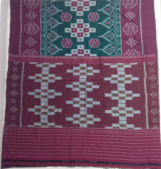 Odisha handloom nuapatna cotton saree renowned for their vibrant colors and intricate ikat