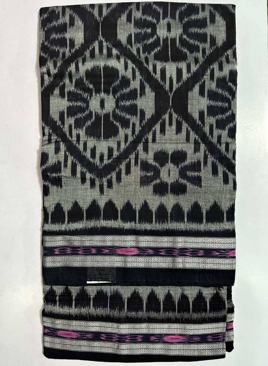 Buy Odisha maniabandha pure cotton handloom flower design ikat saree