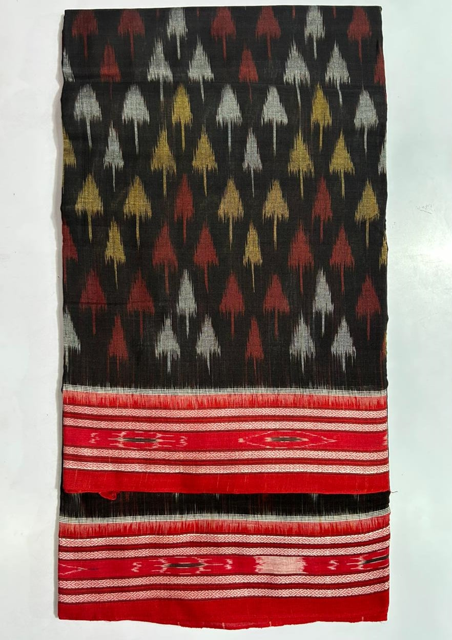 Traditional Odisha Handloom Maniabandha Cotton Saree for puja wear