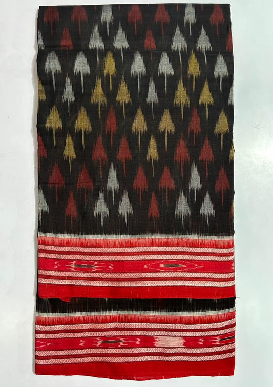 Traditional Odisha Handloom Maniabandha Cotton Saree for puja wear