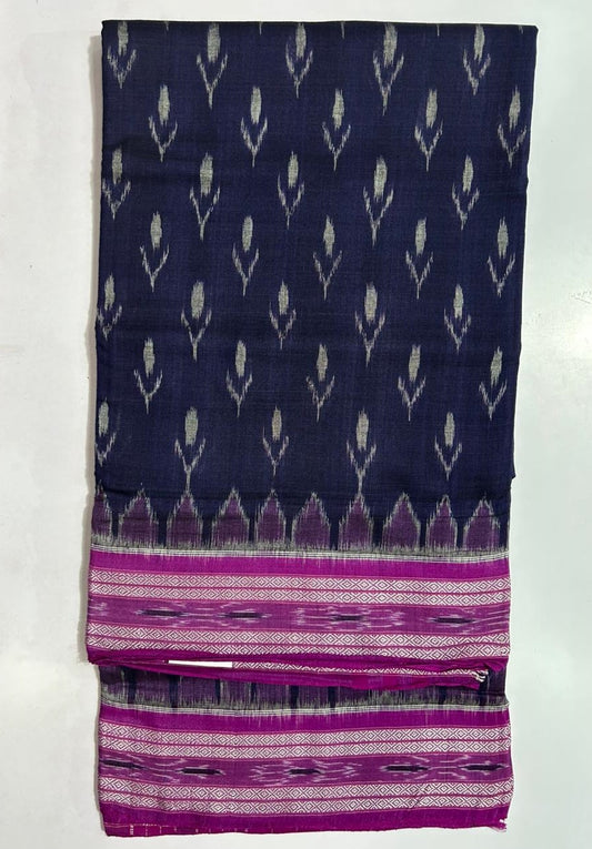 Odisha handloom nuapatna bandha multi color Pure organic cotton saree