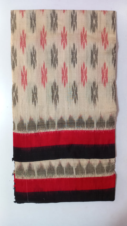 Odisha handloom nuapatna bandha multi color Pure organic cotton saree
