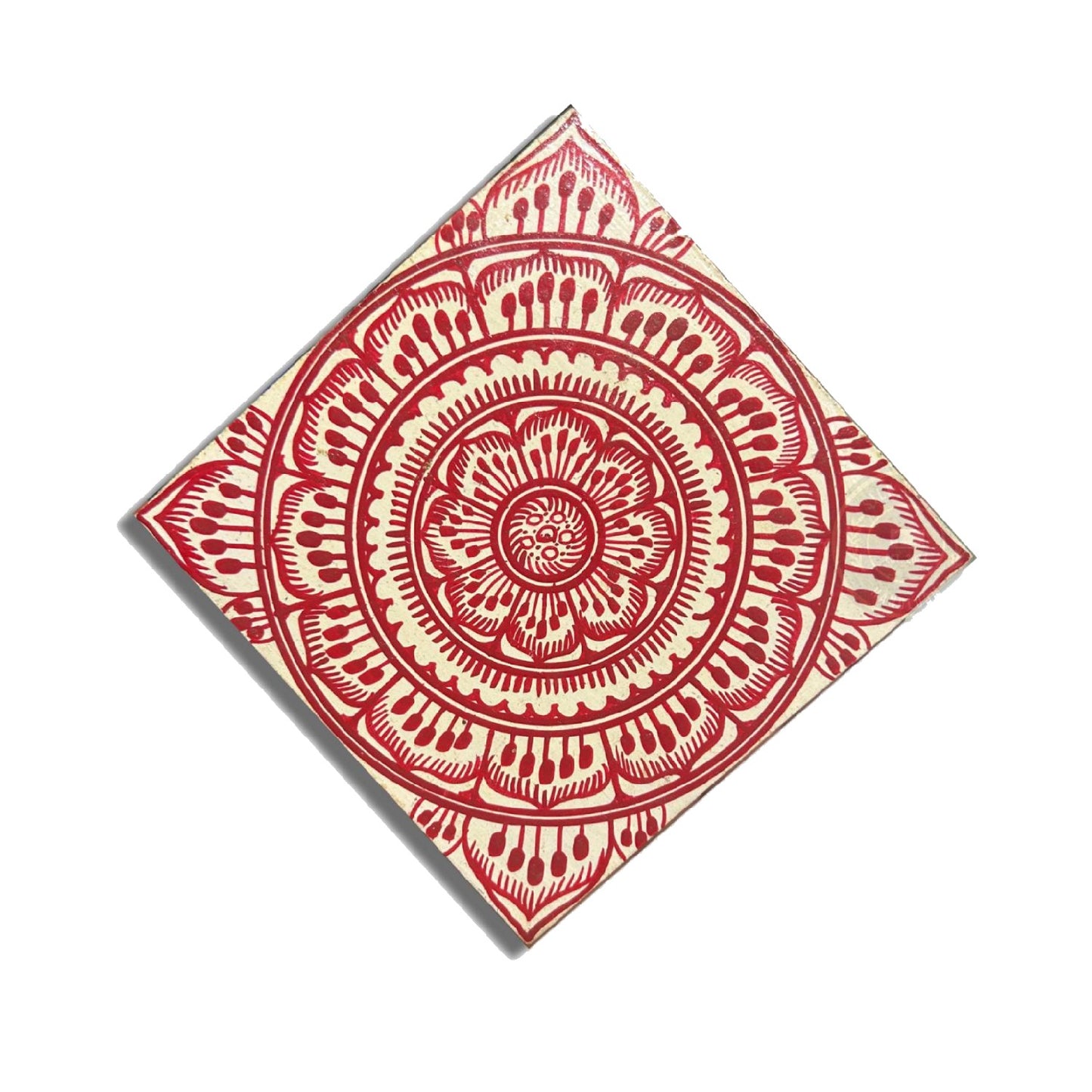 Buy Odisha traditional Painting of raghurajpur on a wooden coster for home decoration