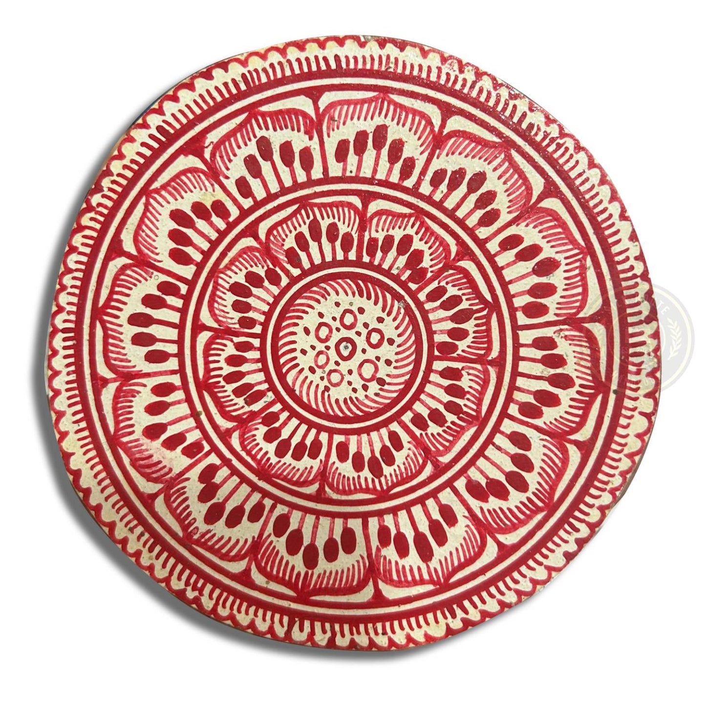 Order a decorative patachitra painting tribal style painting on a wooden coster for home office