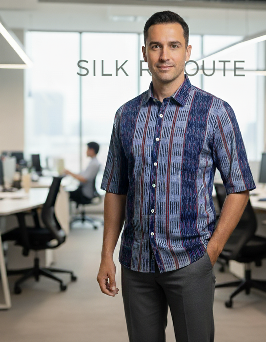 Men's Odisha Nuapatna Handloom Cotton Half Shirt from Latest design Collection