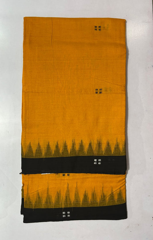 Odisha Handloom Nuapatna Pure Cotton Saree for Online shopping | Plain Design