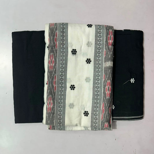 Buy Nuapatna Handloom Bandha Cotton Unstitched odisha Dress Set for Casual Office Wear