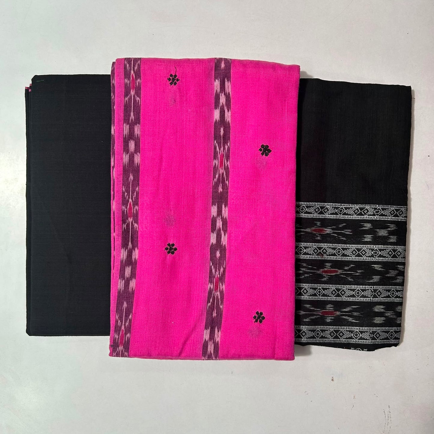 Odisha Handloom Nuapatna handloom Patchwork unstiched cotton dress set