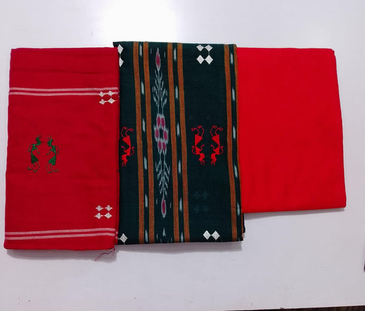 Odisha Dress Set | Maniabandha Handloom Work | Unstitched Cotton Dresses from Heritage Village