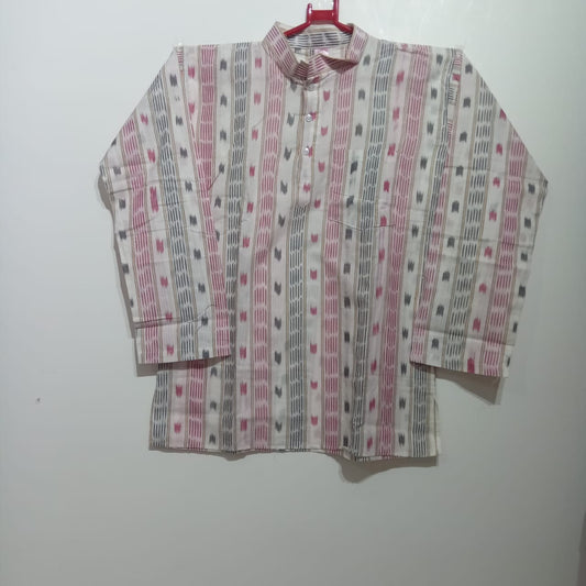 Odisha Handloom Pure Handloom Cotton short Kurta for Men at Sambalpur