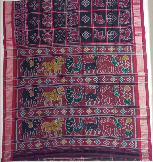 Odisha Handloom New Maniabandha Casual Cotton bandha Saree | Nabakothi