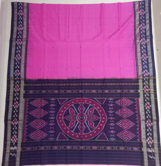 Buy Odisha Nuapatna Plain Pure Cotton Handloom Saree for gifting Mother in law