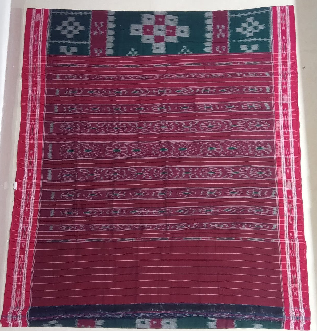 Special Design Odisha Handloom Maniabandha Cotton ikat Women's Saree