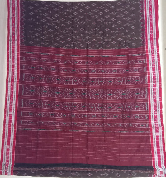 Buy Odisha nuapatna handloom pure cotton ikat design saree for grand mother