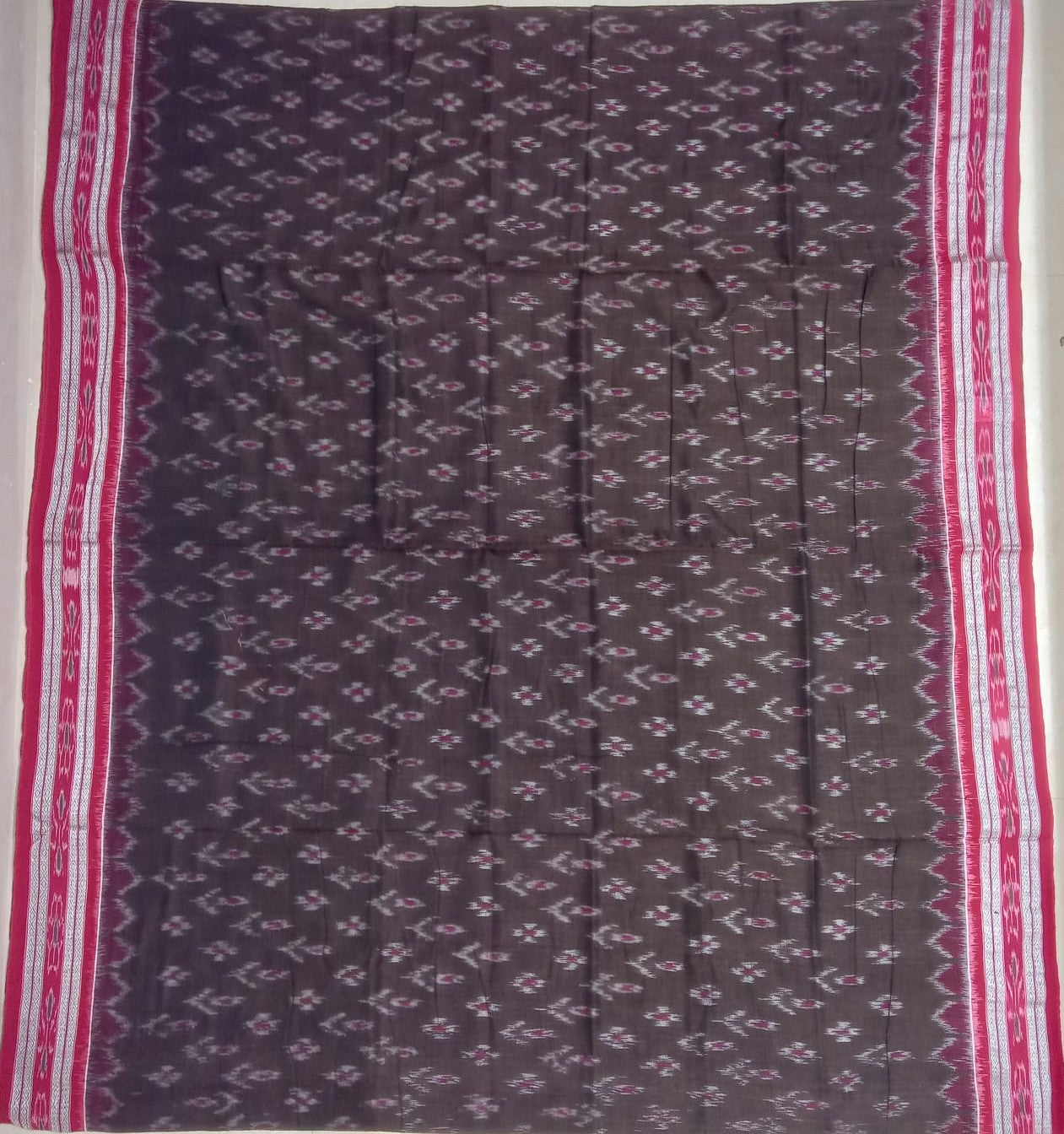 Buy Odisha nuapatna handloom pure cotton ikat design saree for grand mother
