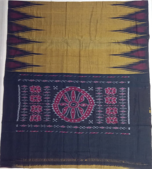 Buy Odisha handloom Pure Cotton big temple design kargil saree | Shop from weavers