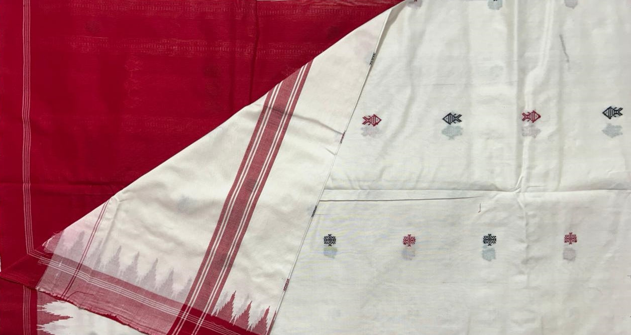 New Style Bargarh Handloom Work Odisha Handmade Bandha Sambalpuri Cotton Saree