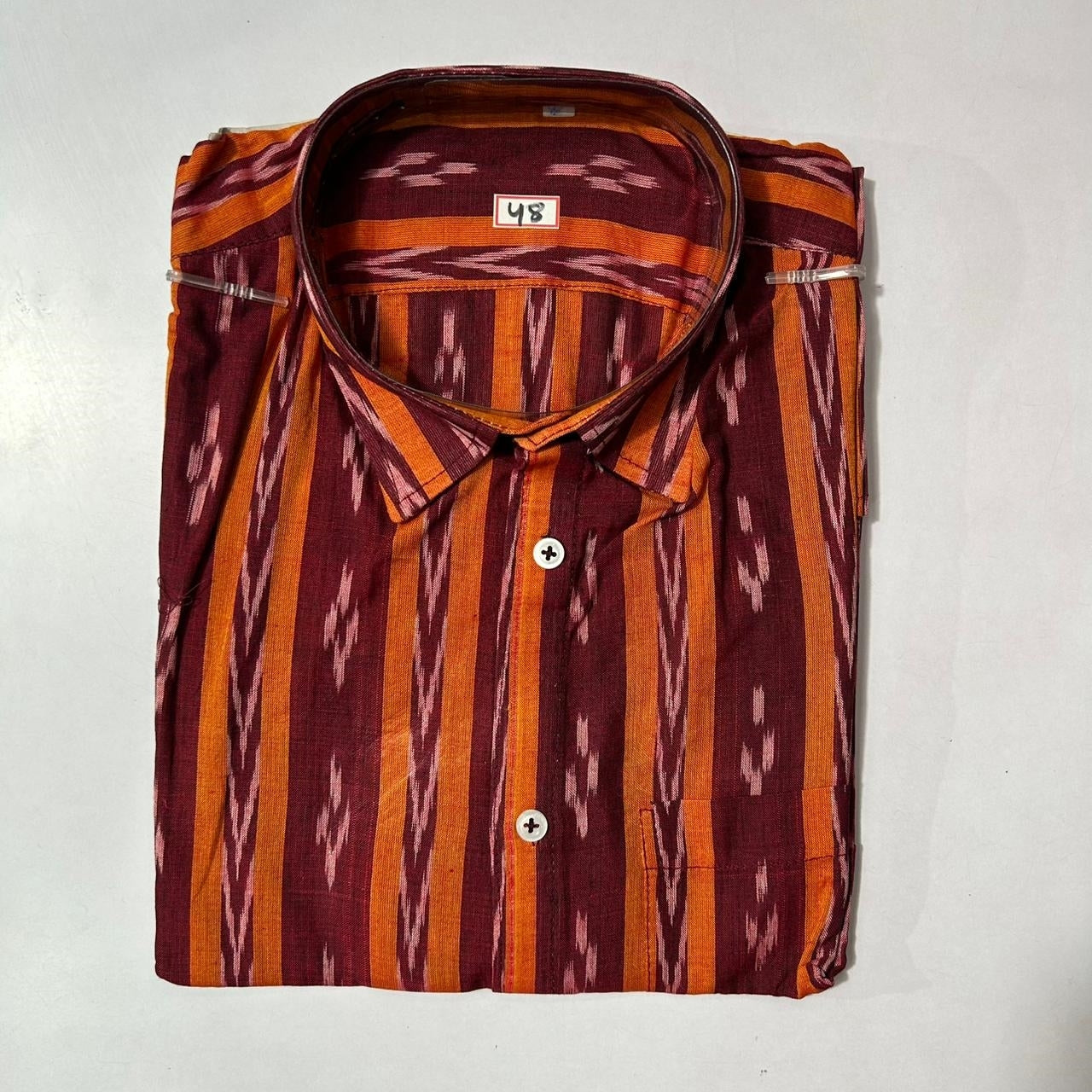 Men’s Odisha Sambalpuri handloom cotton ikat shirt for daily wear