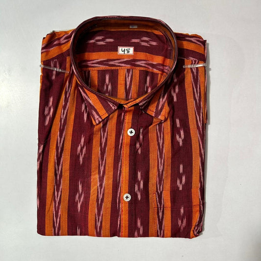 Men’s Odisha Sambalpuri handloom cotton ikat shirt for daily wear