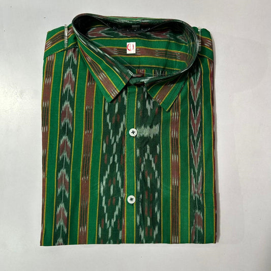 Odisha Handloom Ikat Cotton Shirt for Men for Everyday Wear at best price.