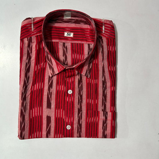 Odisha Sambalpuri handloom ikat cotton shirt for men at affordable price.