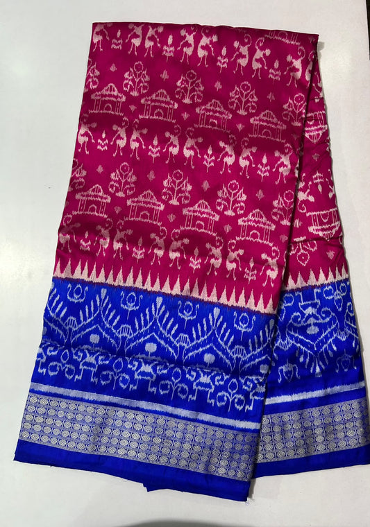 Odisha Bomkai Silk Pure handloom Special design Saree for Wedding Party Wear