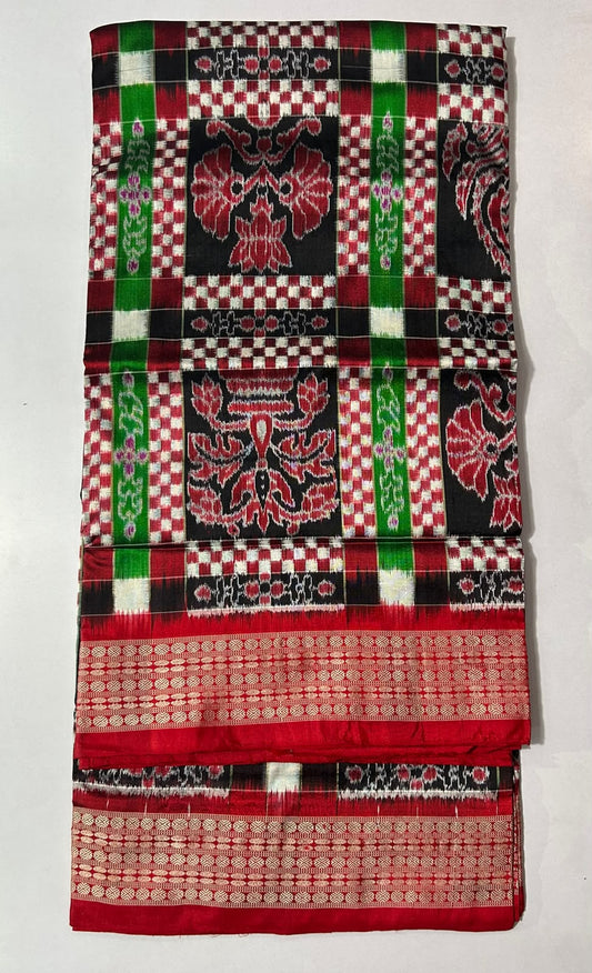 Odisha Handloom Sambalpuri Silk New Pattern handwoven Saree for Marriage Parties