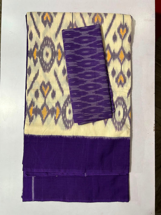 Odisha Handloom Pure Cotton Ikat Nuapatna New Design Saree for Office