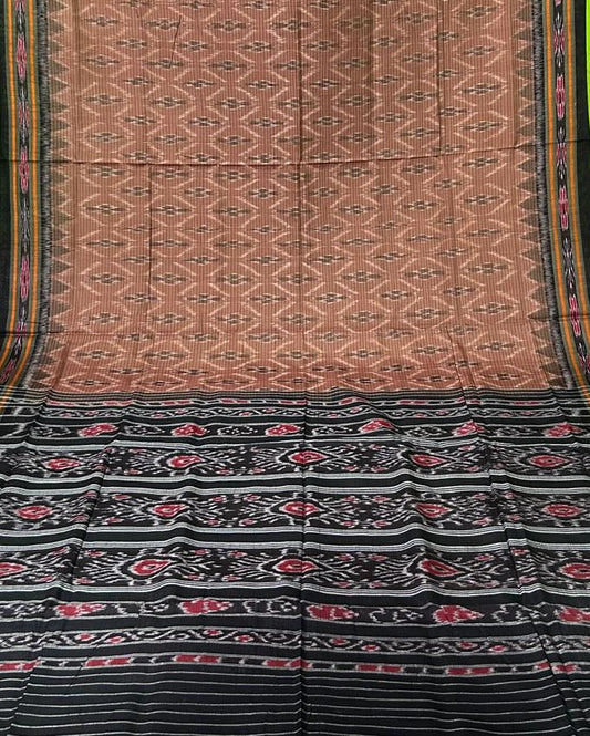 Odisha Ikkat Cotton Nuapatna Famous handloom Saree with special motifs