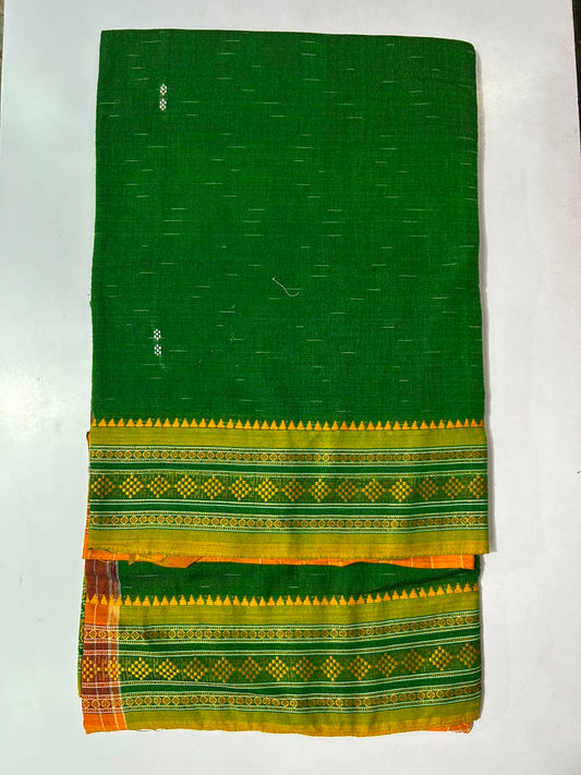Buy Low Cost sambalpuri design odisha handloom cotton jharana saree from Nuapatna