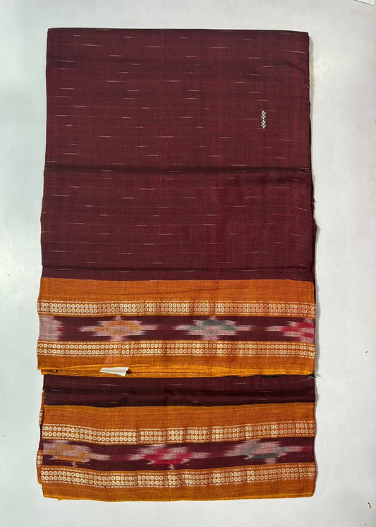 Odisha handloom authentic maniabandha cotton low cost jharana saree online shopping