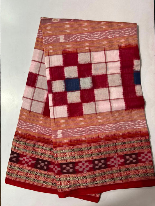 Odisha Handloom floral design Pure Sambalpuri cotton sarees