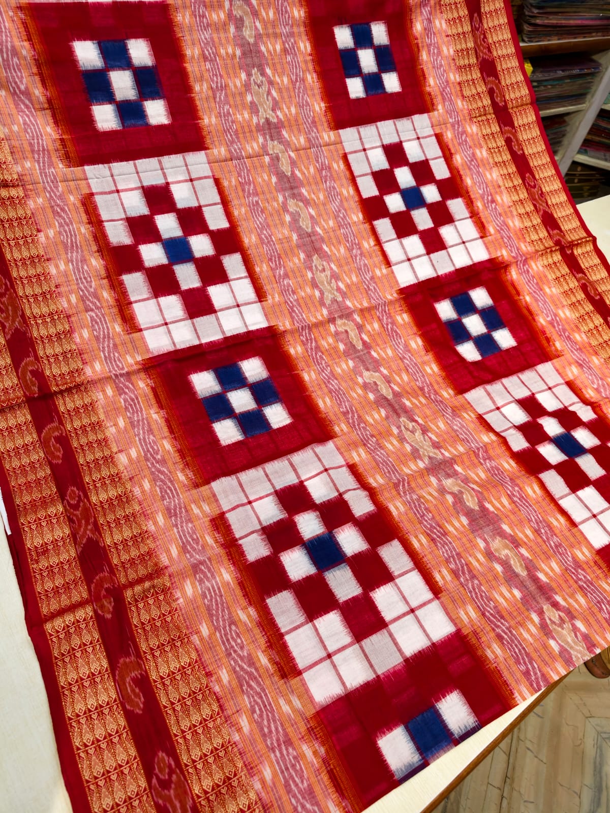 Odisha Handloom floral design Pure Sambalpuri cotton sarees