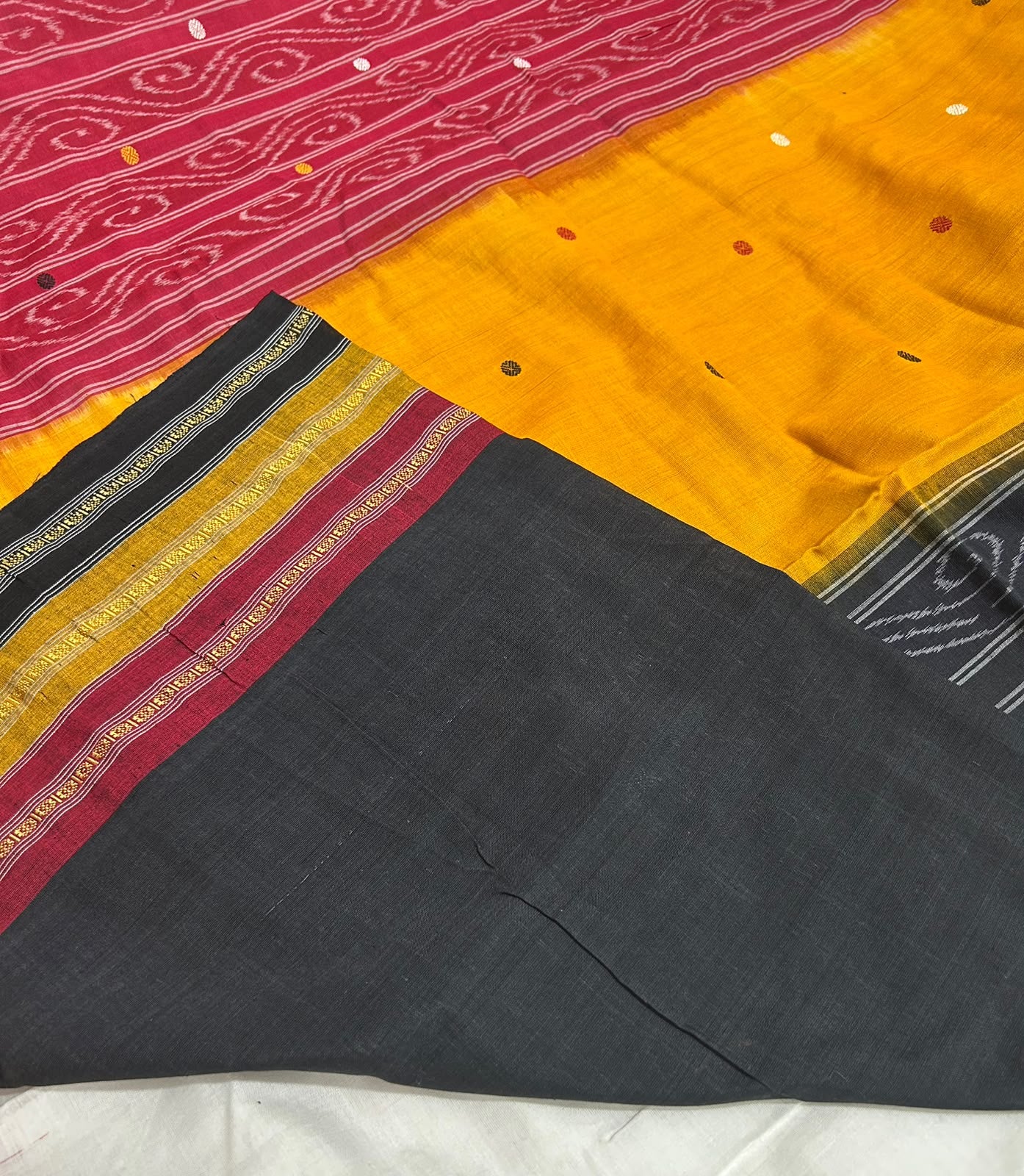 Odisha Handloom Pure cotton Nuapatna Kathifera design Ikat Cotton Saree