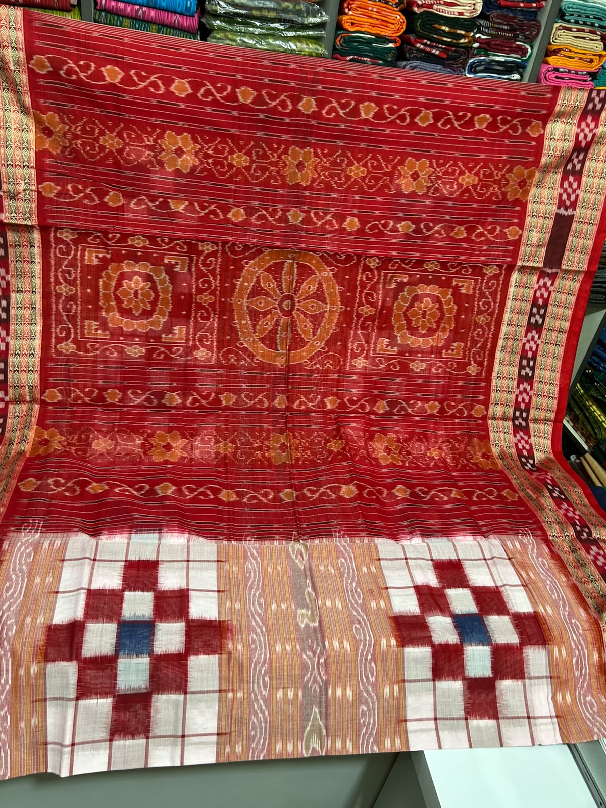 Odisha Handloom floral design Pure Sambalpuri cotton sarees