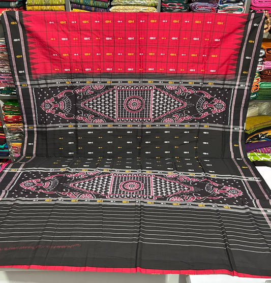 Odisha handloom Pure Cotton Sambalpuri Saree from boudh best for marriage