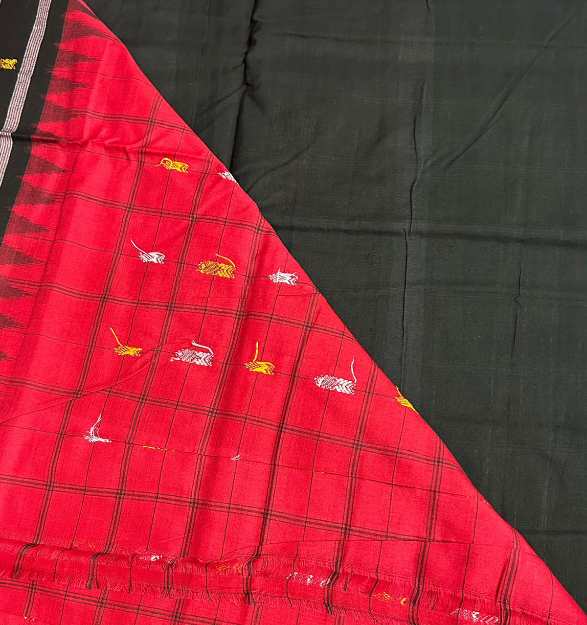 Odisha handloom Pure Cotton Sambalpuri Saree from boudh best for marriage